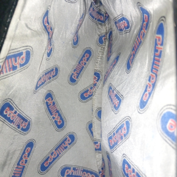 Vintage Philippe Black Leather Clutch - Picture 5 of 7